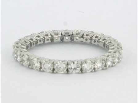 18k white gold eternity ring set with brilliant cut diamond 1.83 ct - rm 18.25 (57)
