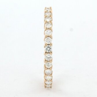 18 kt red gold eternity ring set with brilliant cut diamond 0.96 ct - rm 18.25 (57)