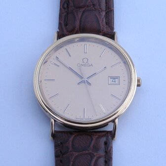 Omega De Ville 18k yellow gold ref 196.7500
