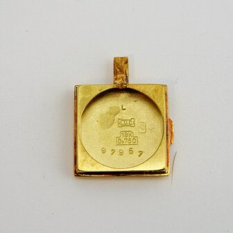LUC Chopard 18k gold clipband watch