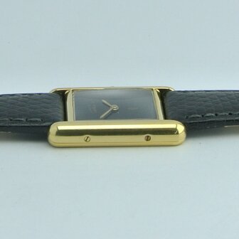 Cartier Tank Vermeil black spider dial