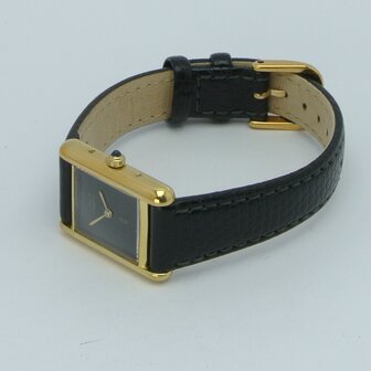 Cartier Tank Vermeil black spider dial