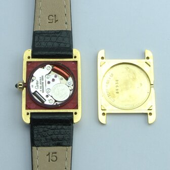 Cartier Tank Vermeil black spider dial