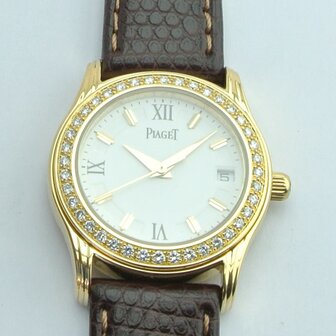 Piaget Polo ref 22005 | 18k gold case | factory diamond set