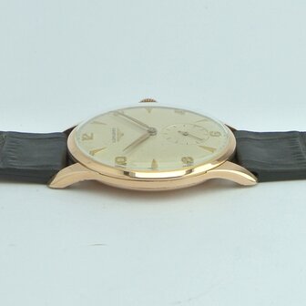 Longines Military 18k red gold case
