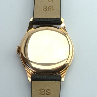 Longines Military 18k red gold case