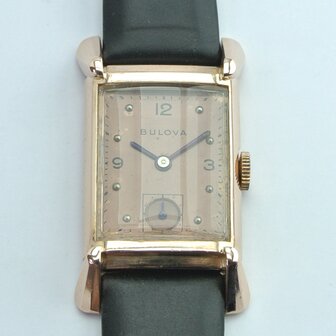 Bulova Tank-model | 14k rose gold case