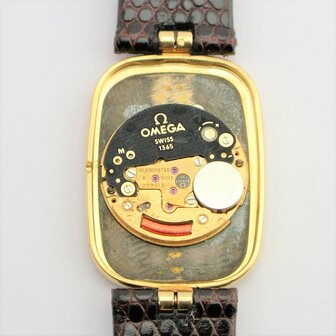 Omega 18k gold case with diamonds ref 1365