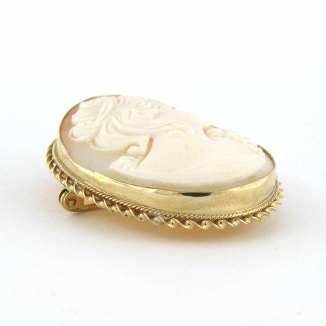 BWG camee broche