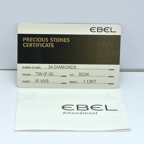 Ebel Tarawa 18k gold with diamond case | ref 8656J28-20