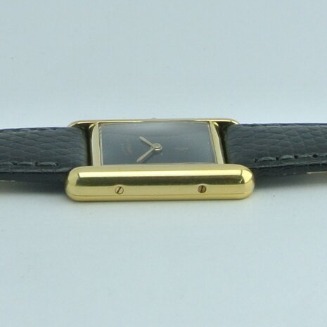 Cartier Tank Vermeil black spider dial