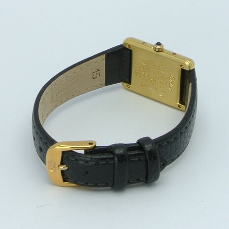 Cartier Tank Vermeil black spider dial