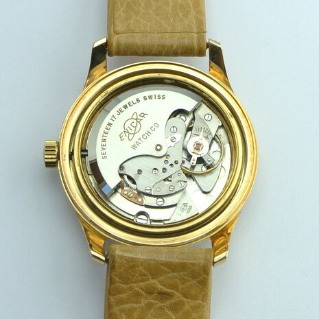 Enicar Ultrasonic Automatic 18k gold case