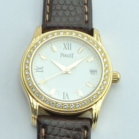 Piaget Polo ref 22005 | 18k gold case | factory diamond set