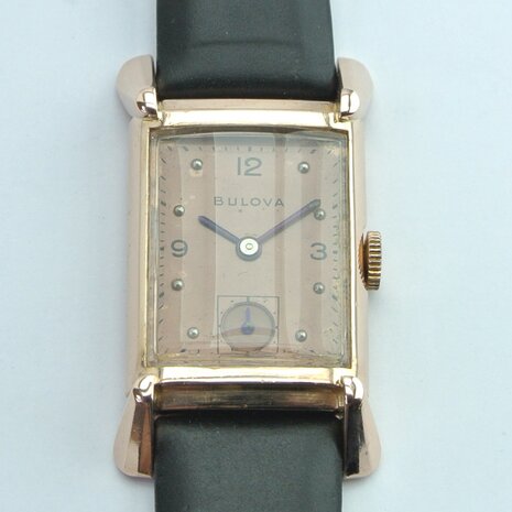 Bulova Tank-model | 14k rose gold case