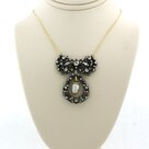 14k-goud-met-zilveren-collier-bezet-met-parel-en-roos-cut-diamanten-45-cm